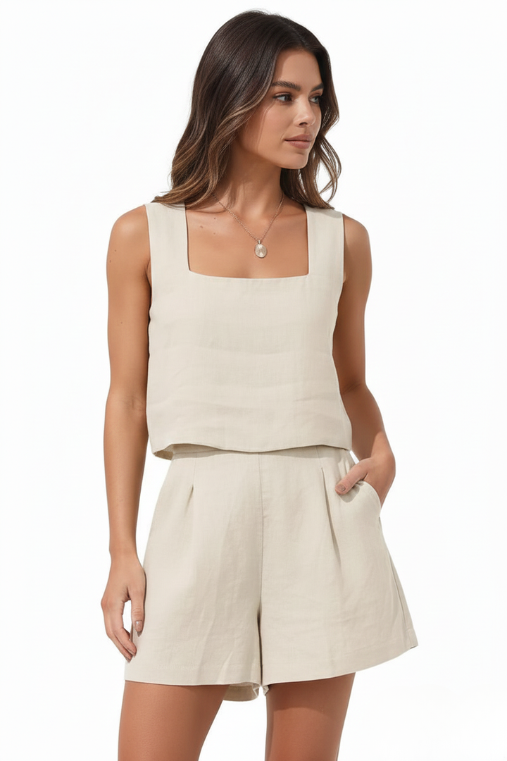 Aurora | Linen Two-Piece Set