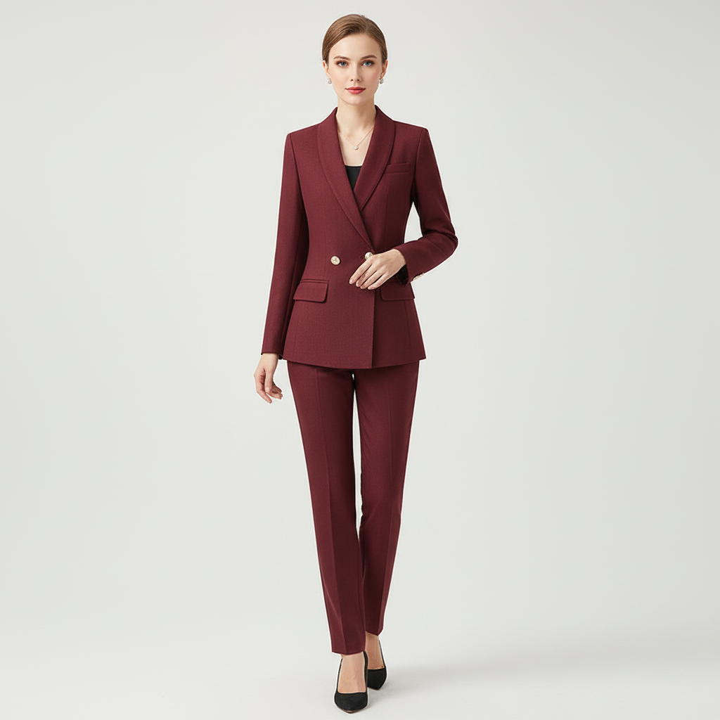 Isolde | Tweed-Look Blazer &amp; Pants Co-ord Set