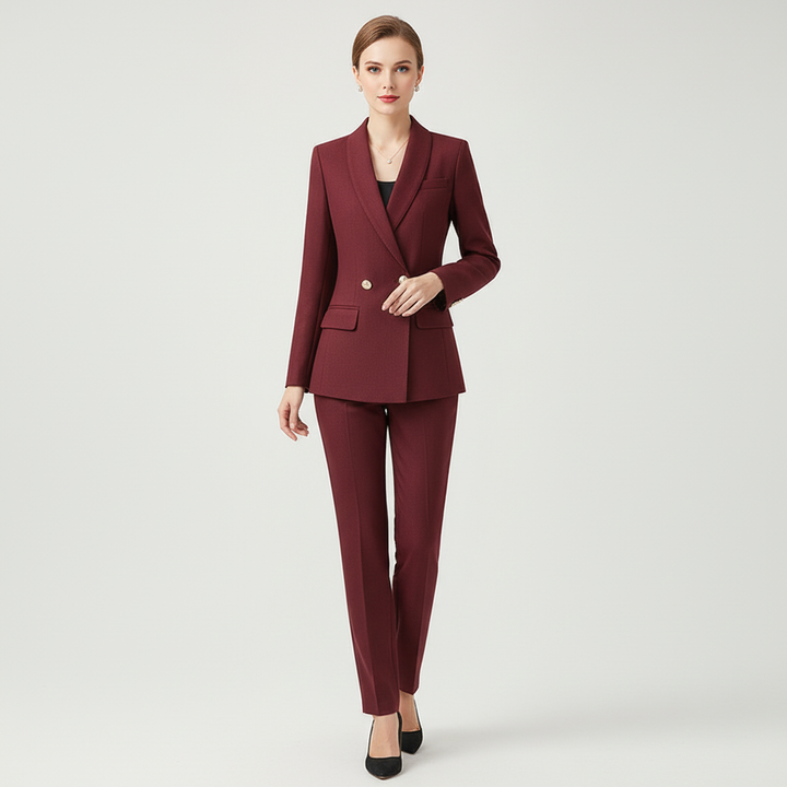 Isolde | Tweed-Look Blazer &amp; Pants Co-ord Set