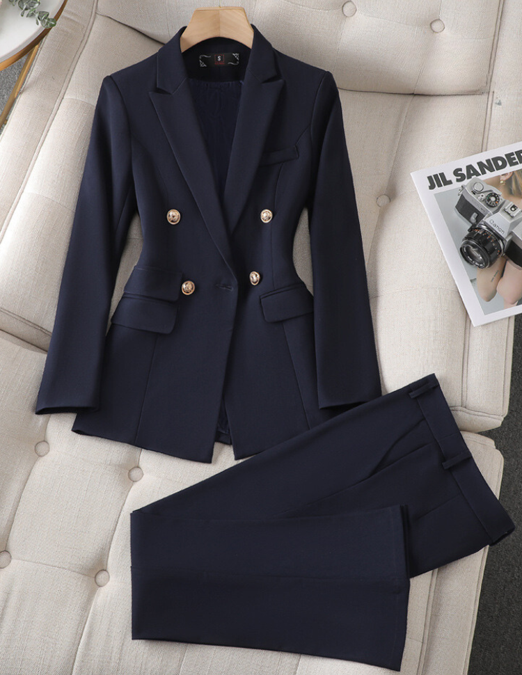 Camille | Tailored Blazer &amp; Wide-Leg Pant Set