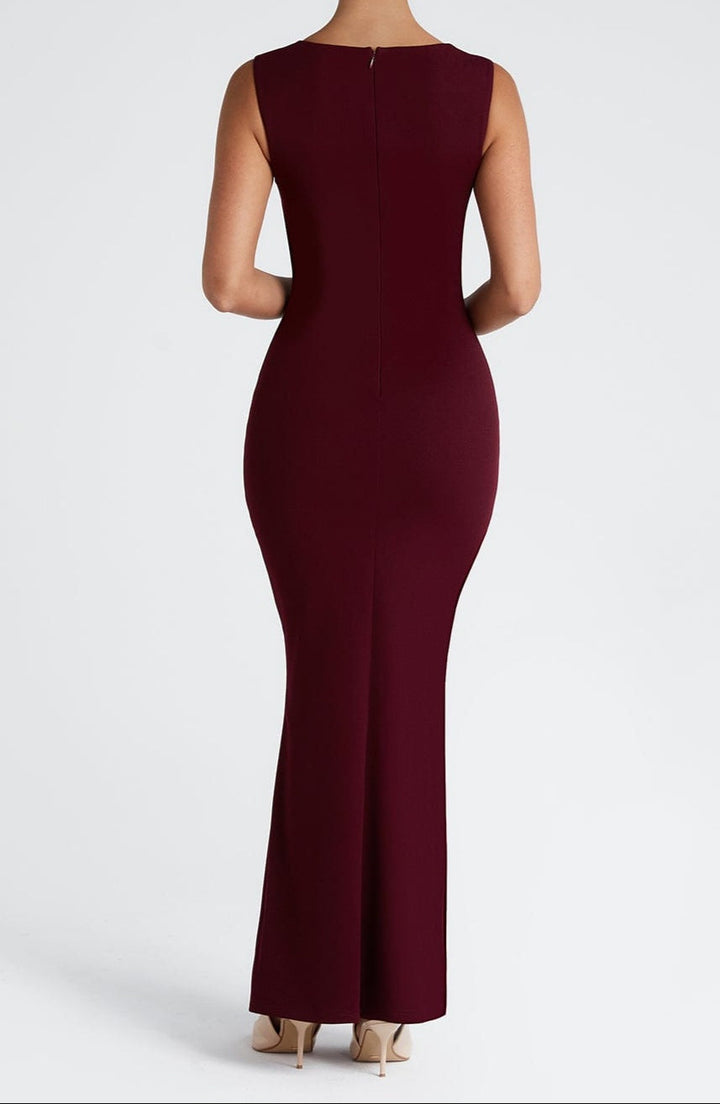 Serena | Bordeaux Maxi Dress
