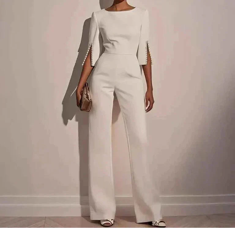 Sabine | Pearl Detail Jumpsuit