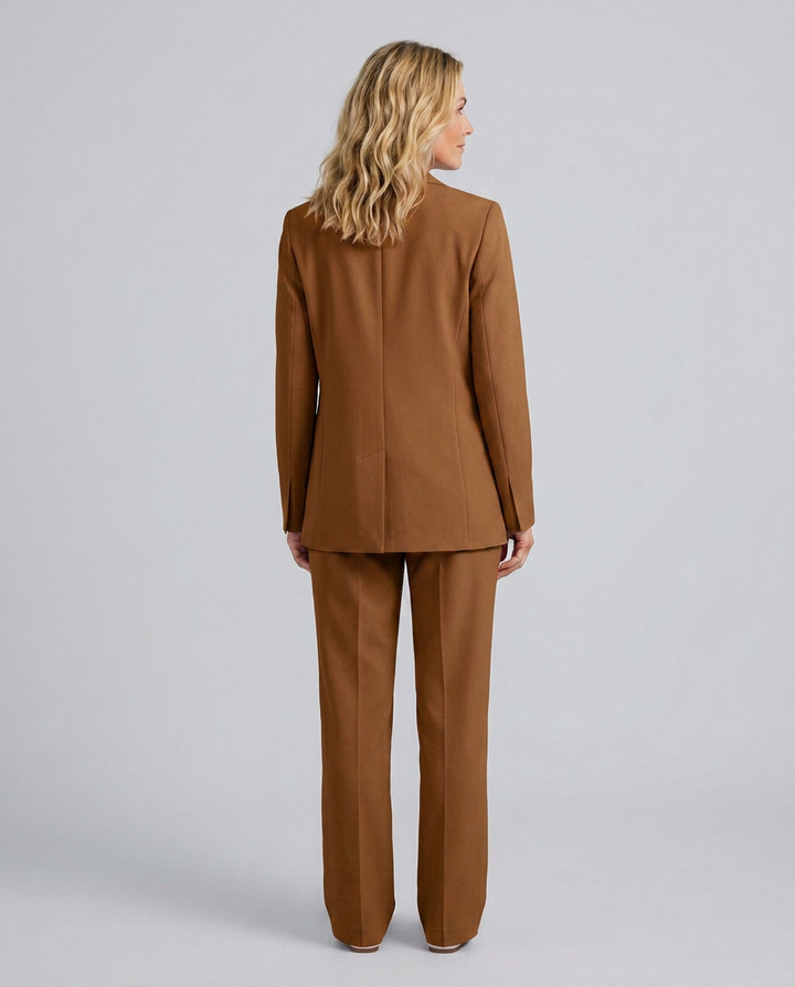 Elise | Blazer Set with Straight-Leg Pants
