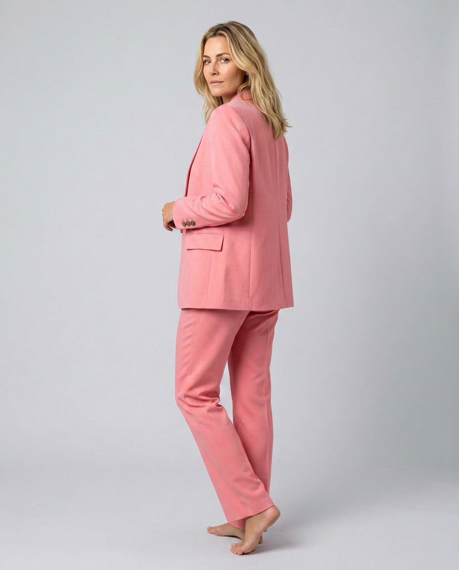 Elise | Blazer Set with Straight-Leg Pants