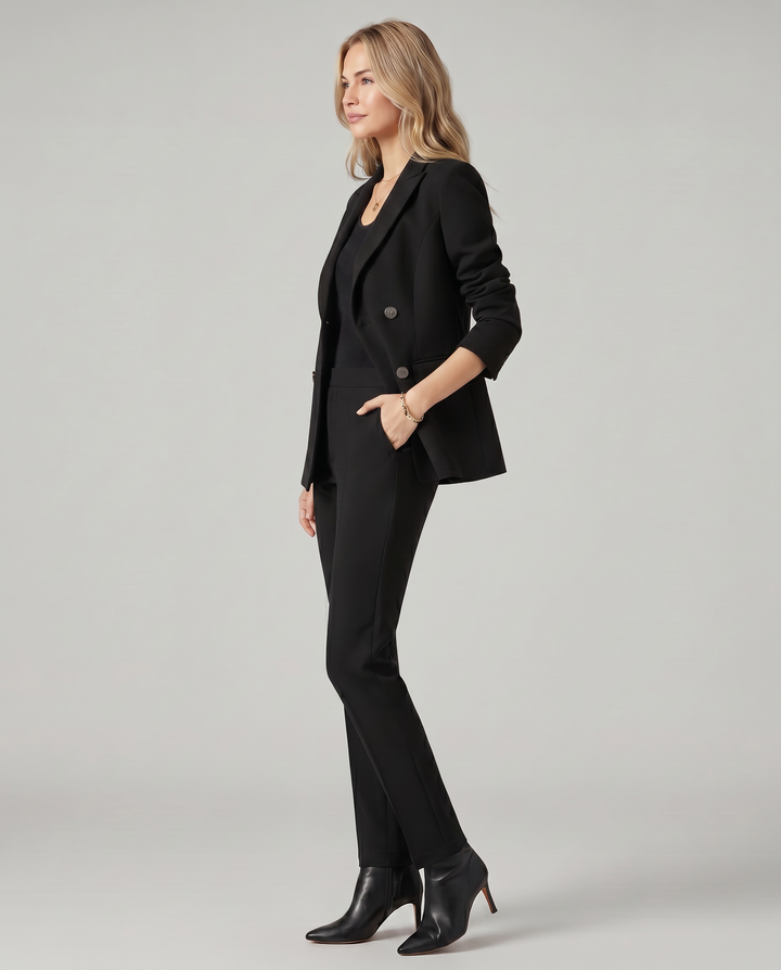 Geneva | Blazer Set with Straight-Leg Pants