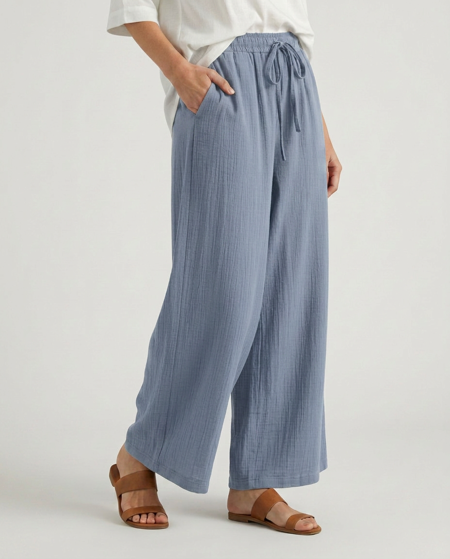 Gloria | Wide-Leg Pants with Drawstring