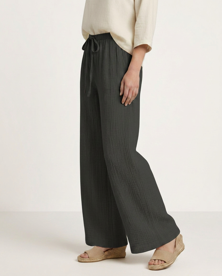 Tiffany | Wide-Leg Pants with Elastic Waist