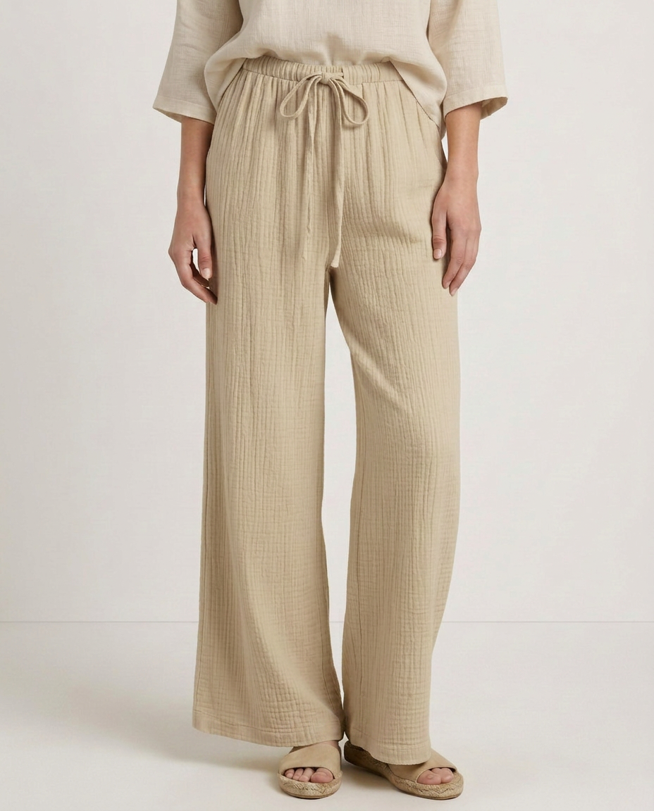 Tiffany | Wide-Leg Pants with Elastic Waist