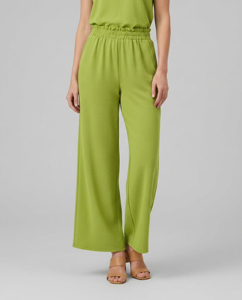 Tami | Wide Leg Pants with Elastic Waistband