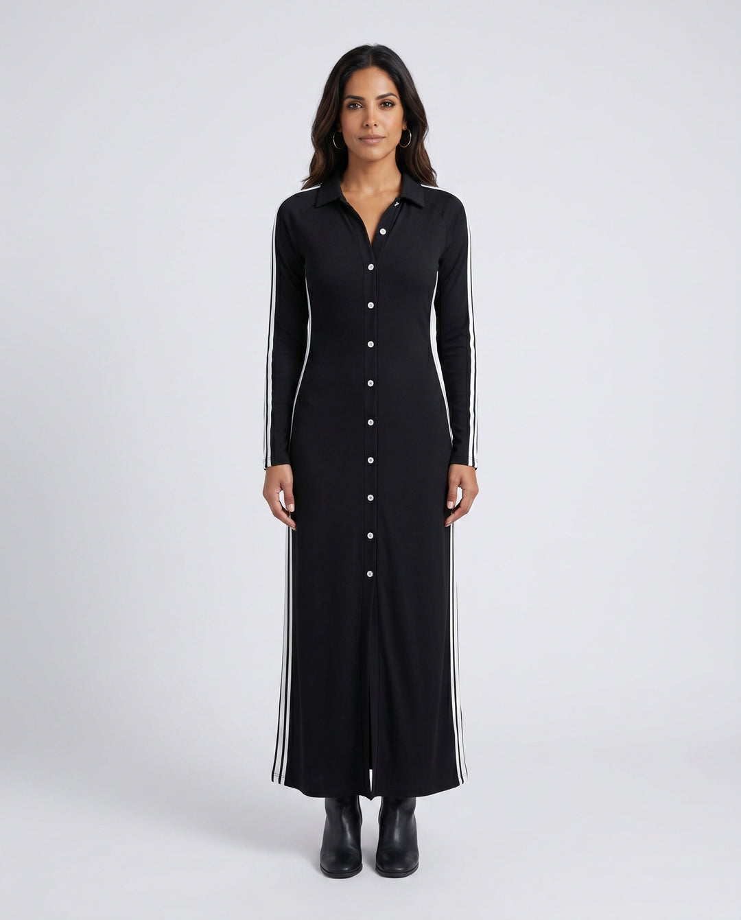 Tatum | Striped Button-Front Maxi Dress