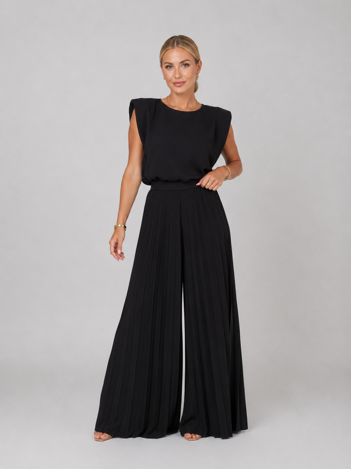 Zara | Pleated Wide-Leg Pant Set