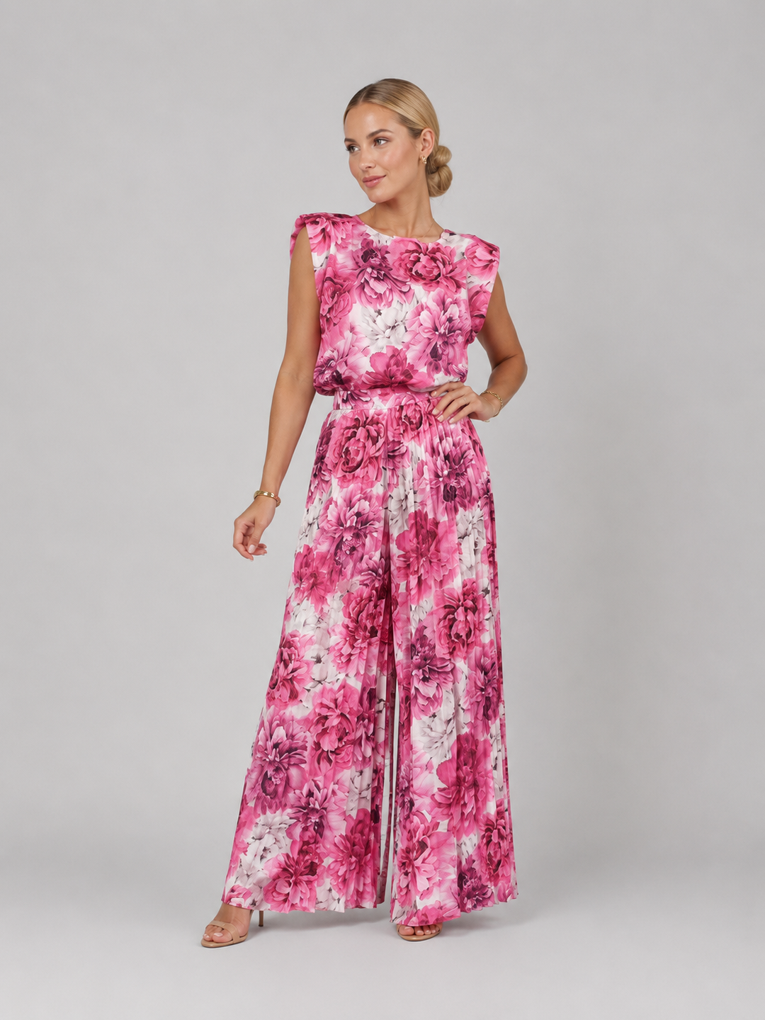 Zara | Pleated Wide-Leg Pant Set