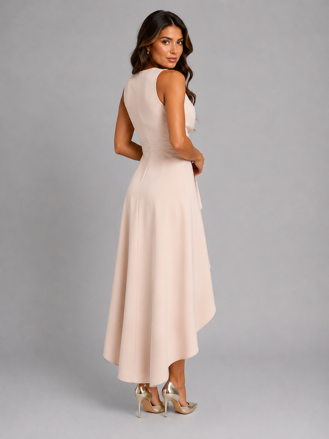 Amara | Sleeveless V-Neck Wrap Maxi Dress