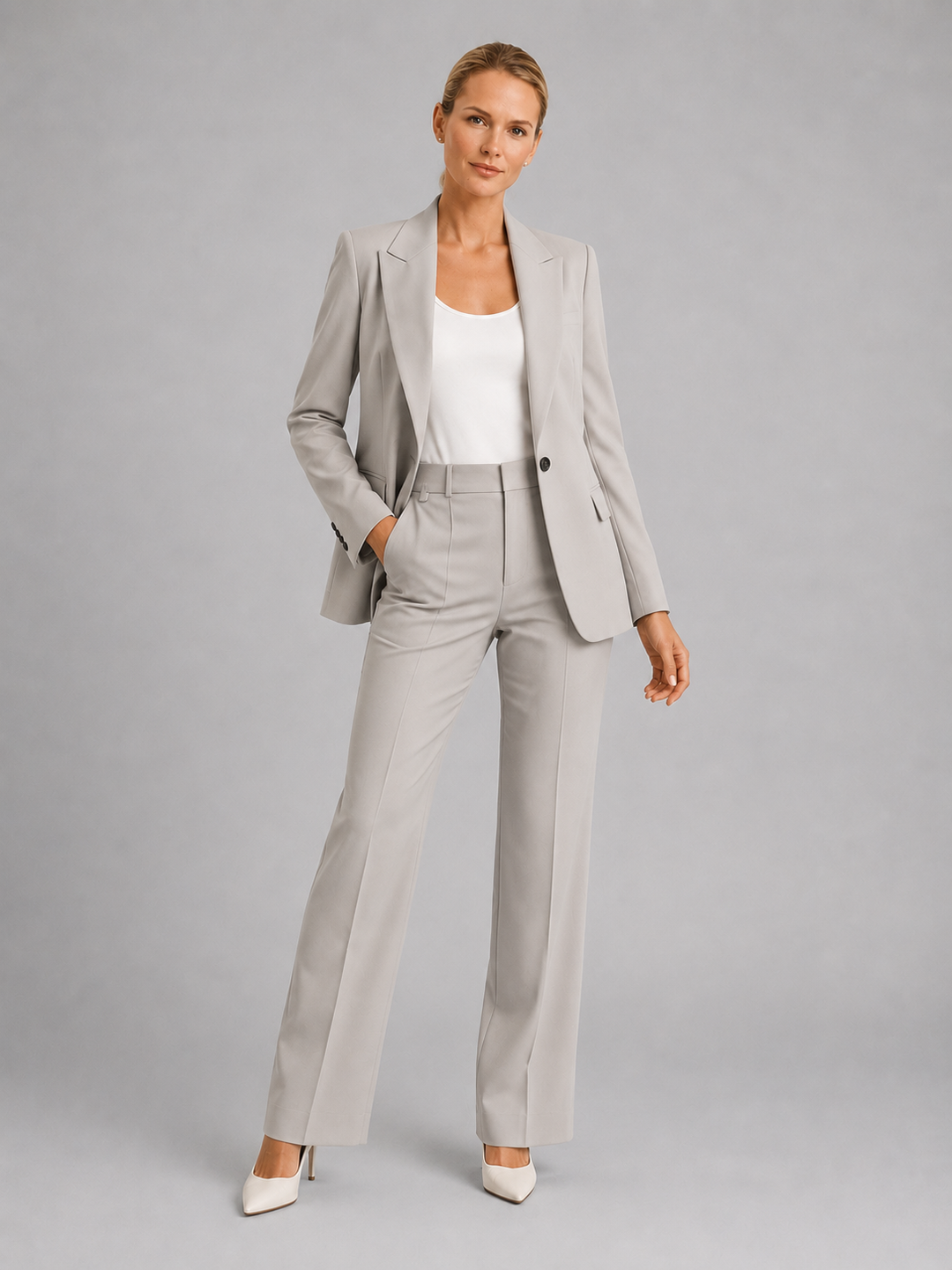 Linnea | Tailored Blazer &amp; High-Waist Pants Set