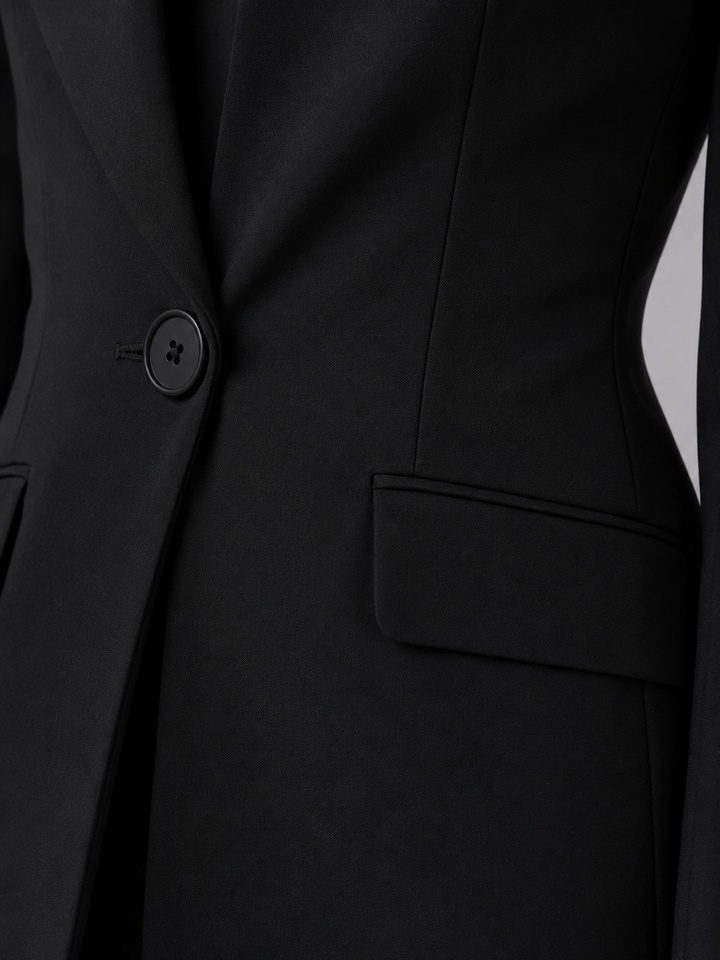 Anouk | Collarless Tailored Blazer &amp; Wide-Leg Pant Set