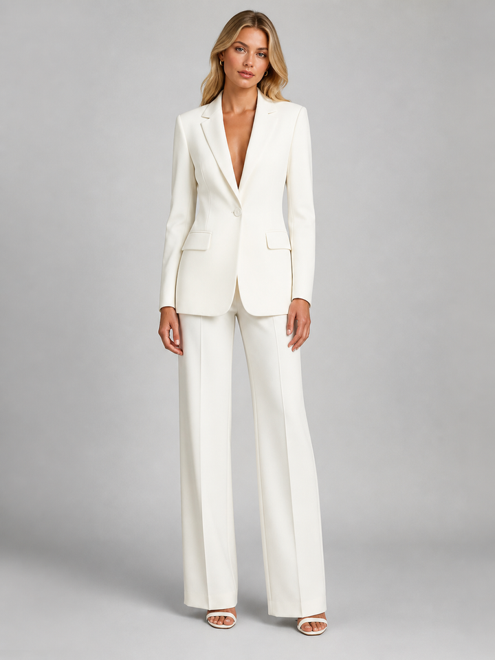 Corinna | Tailored Blazer &amp; Wide-Leg Pants Set